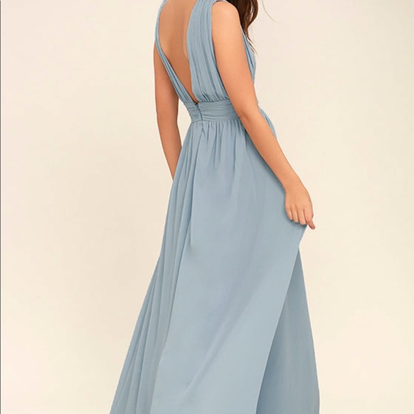 heavenly hues light blue maxi dress